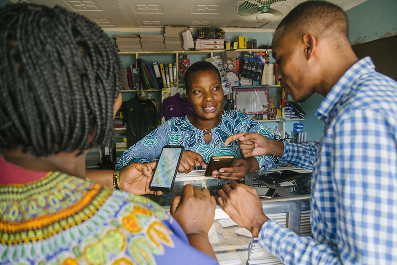 Digital trainers in Mugumu, Tanzania. 5G is not designed primarily to connect people, but rather to connect devices. Photo credit: Photo by Bobby Neptune for DAI.